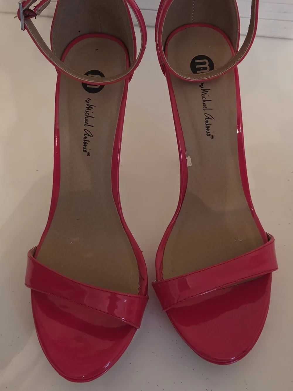 Unlabeled Pink Patent High Heel Sandals